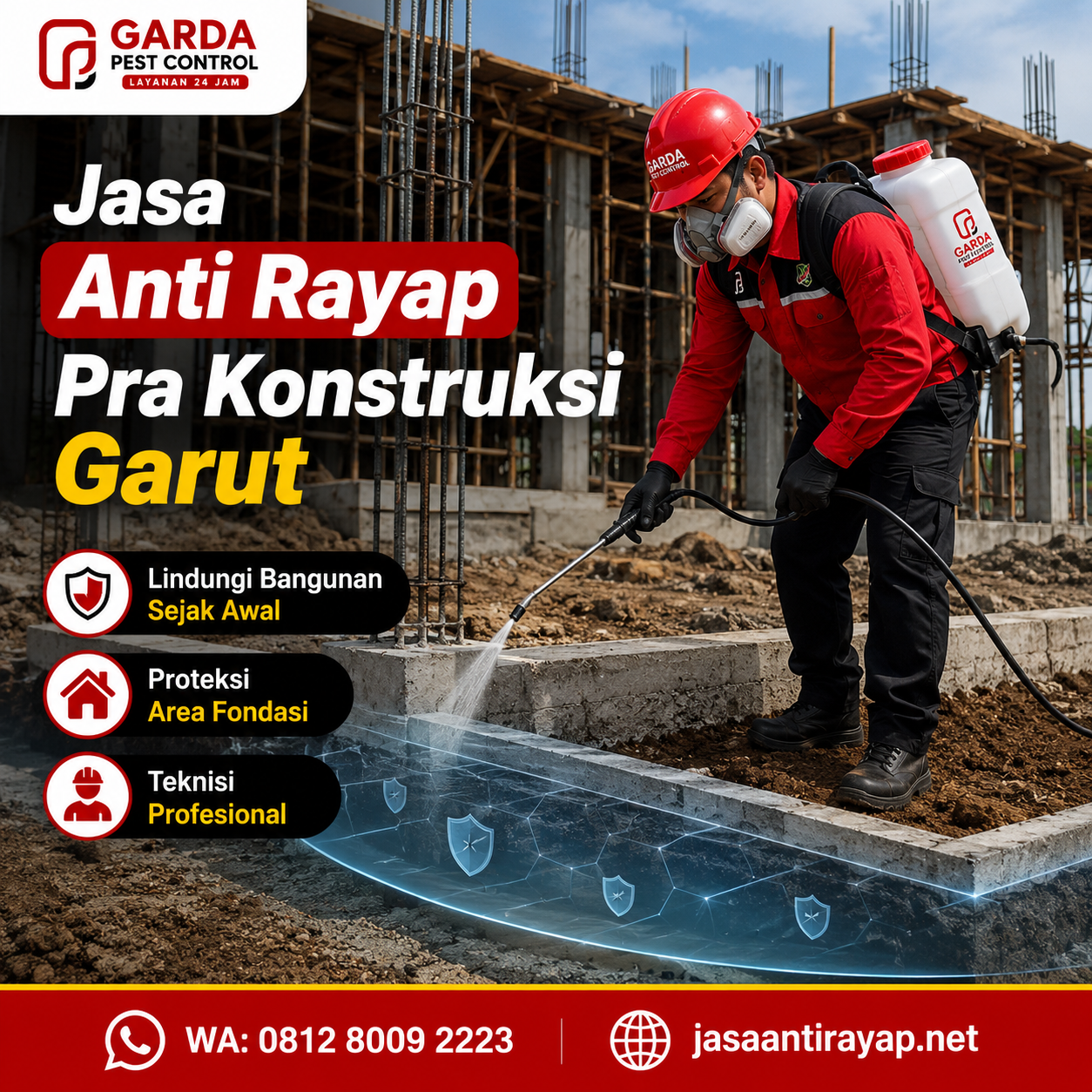 Rincian Biaya Jasa Anti Rayap Pra Konstruksi Per Meter Garut Terbaru