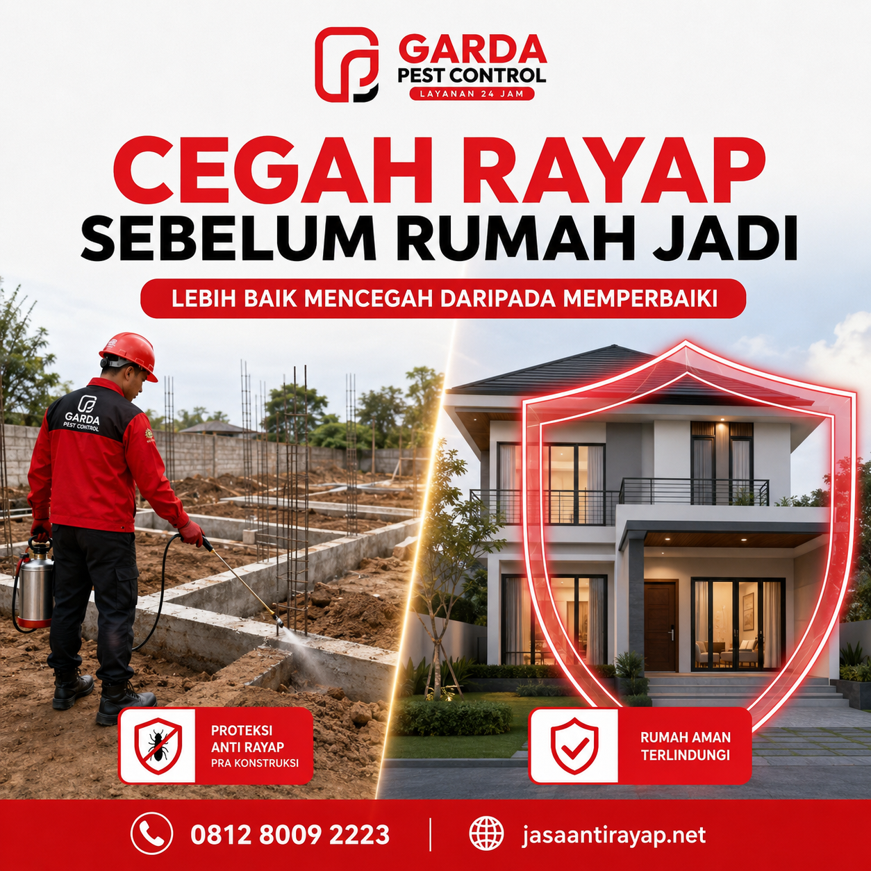 Rincian Biaya Jasa Anti Rayap Pra Konstruksi Per Meter Garut Terbaru