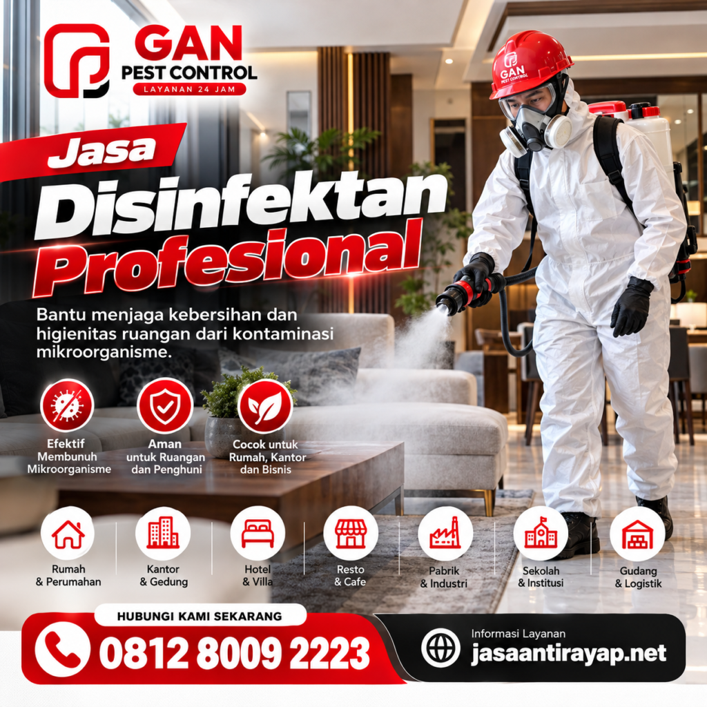 Jasa Disinfektan Influenza A Rumah Garut Terpercaya