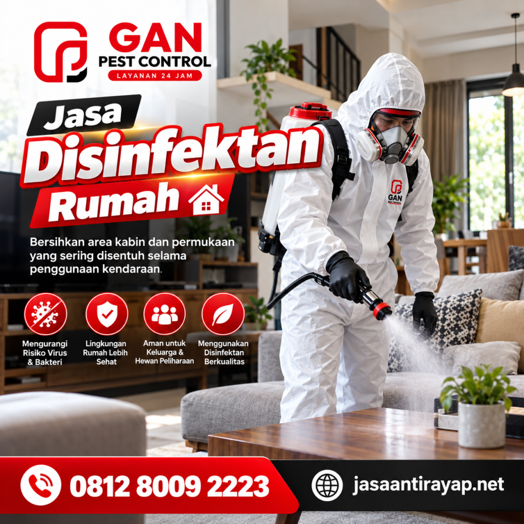 Biaya Jasa Disinfektan Rumah di Garut per Meter Persegi